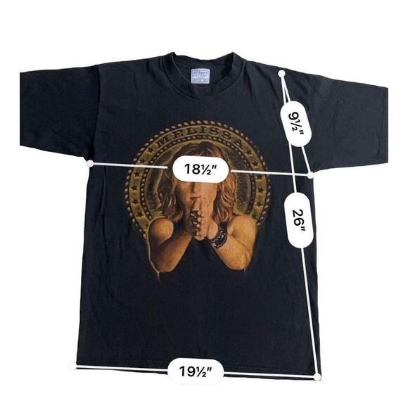 Vintage Melissa Etheridge 2002 Summer Tour T-shirt Size M Made in USA - Picture 3 of 10